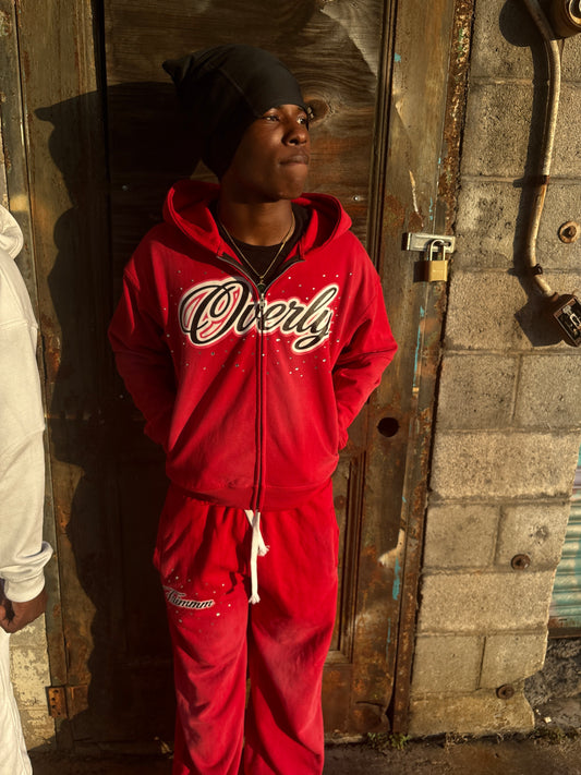 TRIMMM RED SWEATS