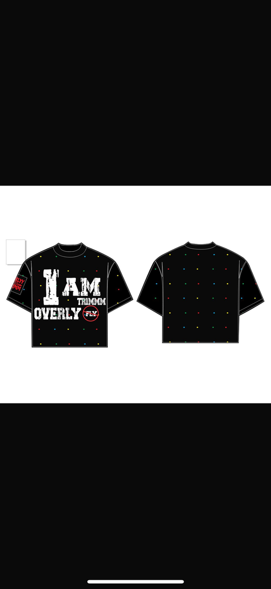 overlytrimmm black tee