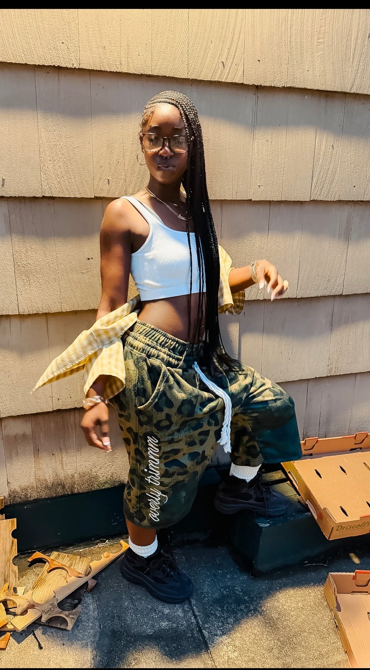 Camo Leopard Capris
