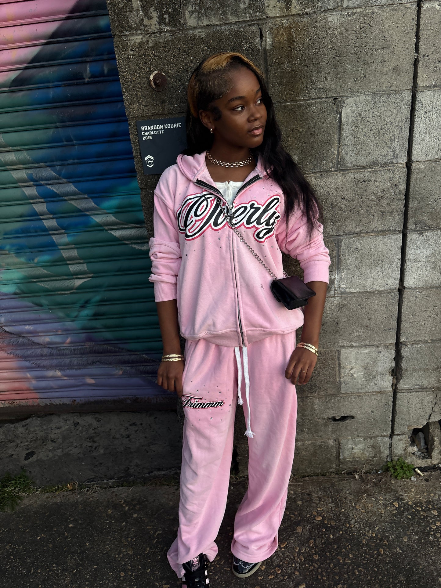 OVERLY PINK ZIP UP